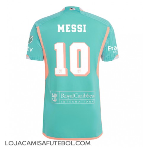 Camisa de Futebol Inter Miami Lionel Messi #10 Equipamento Alternativo 2024-25 Manga Curta